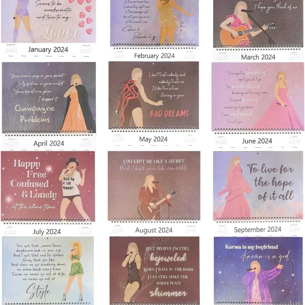 In My 2024 Era Calendar | Taylor Swift Calendar | Eras Tour Calendar